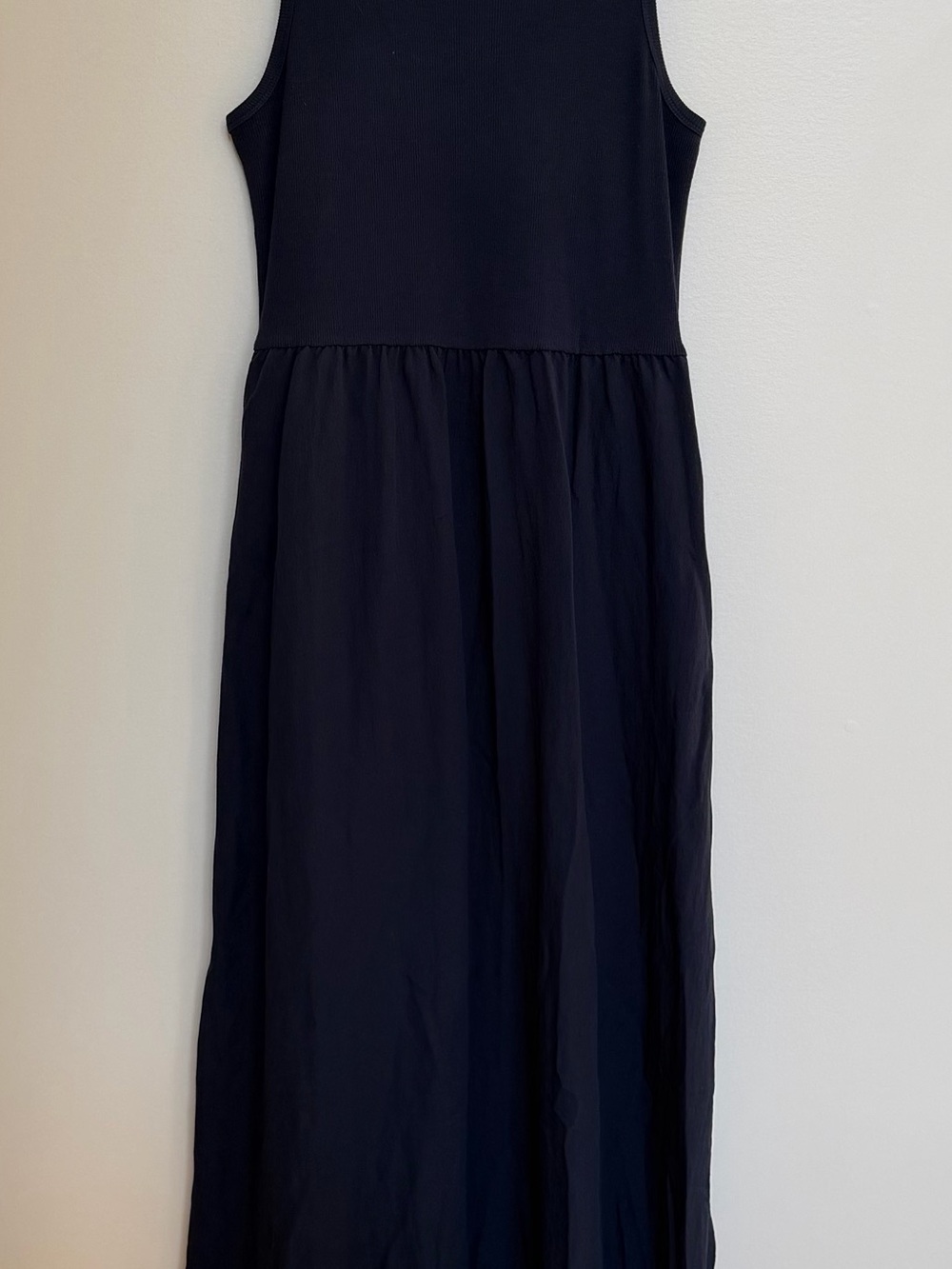 Z Supply Black Sleeveless Maxi with Gathered Waistline